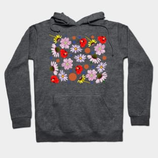 Perennials Flower Design Hoodie